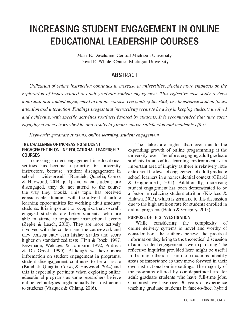 educational leadership thesis