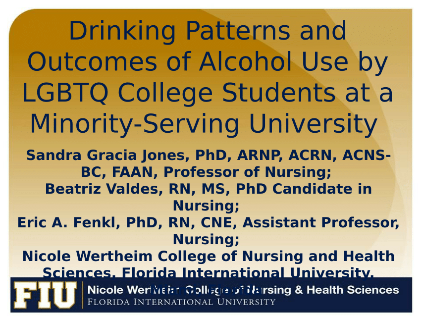 Pdf Drinking Patterns And Outcomes Of Alcohol Use By