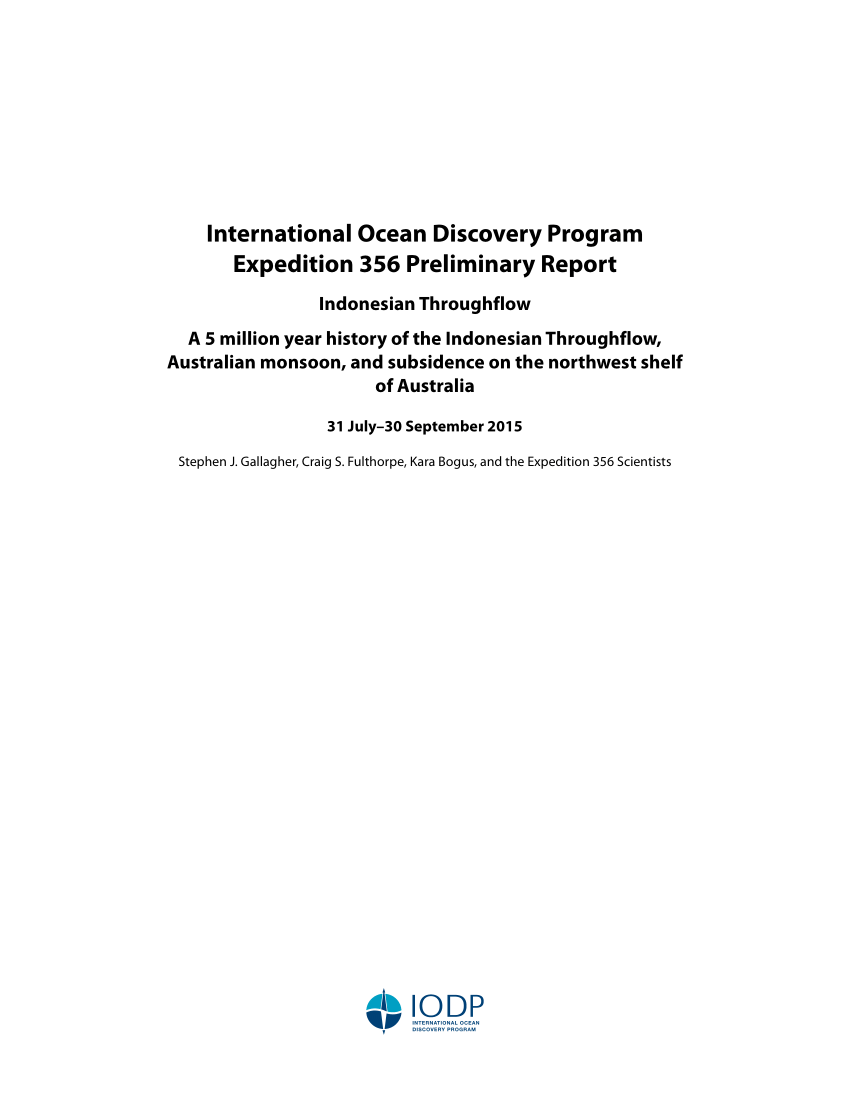 IODP Publications • Volume 356 expedition reports • Site U1460