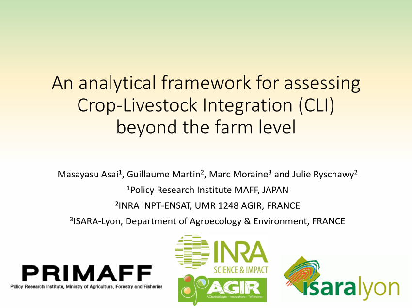 (PDF) An analytical framework for assessing Crop-Livestock Integration ...