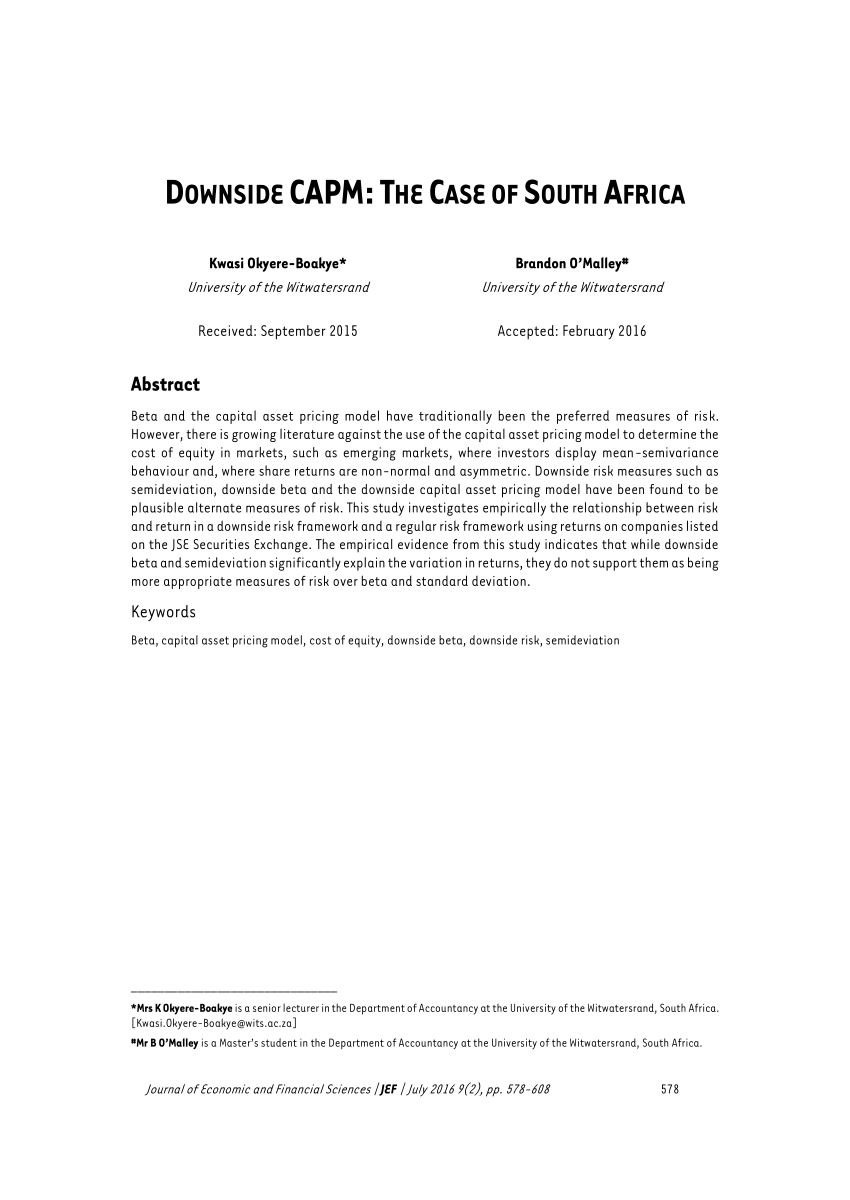 CAPM Latest Test Report