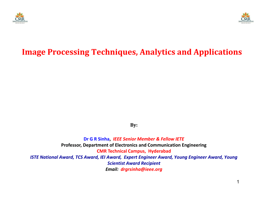 digital image processing techniques research papers