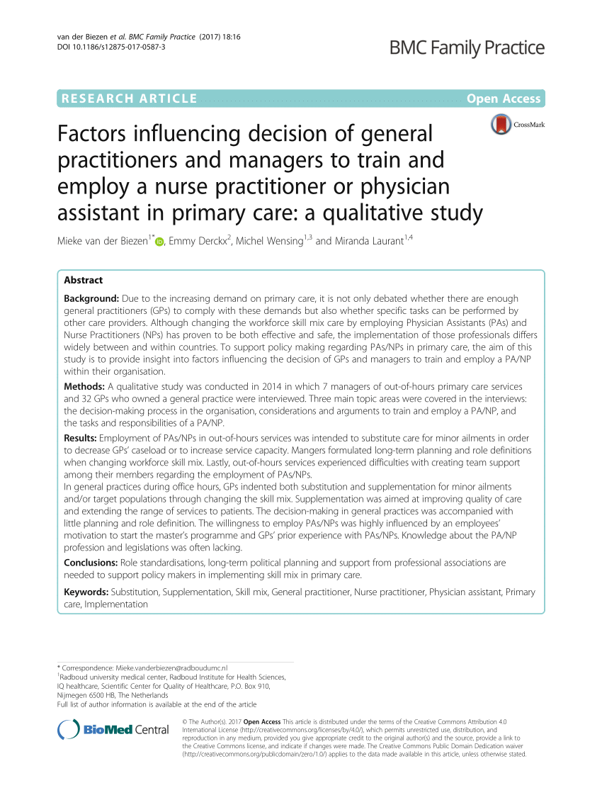 (PDF) Factors influencing decision of general practitioners and Sns-Brigh10