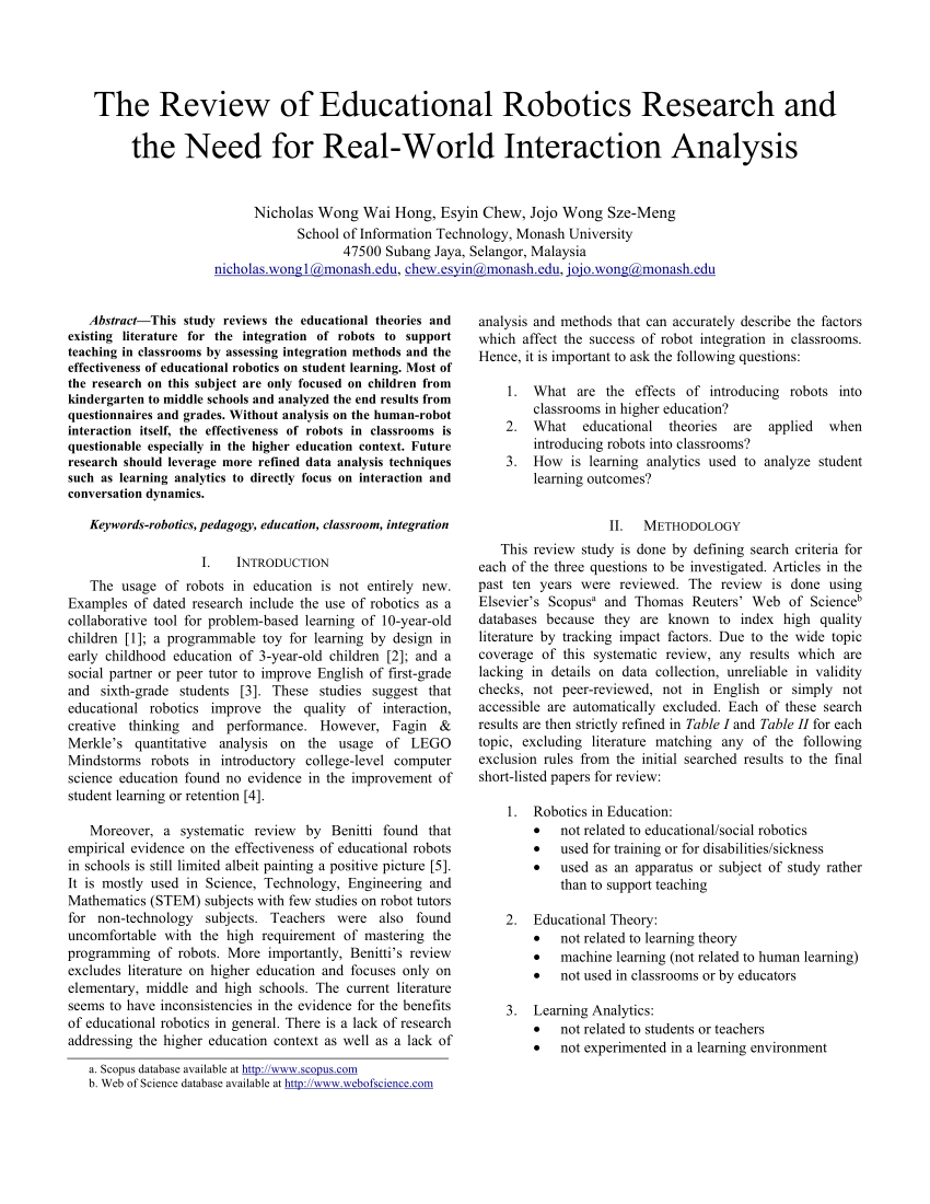 recent research papers in robotics