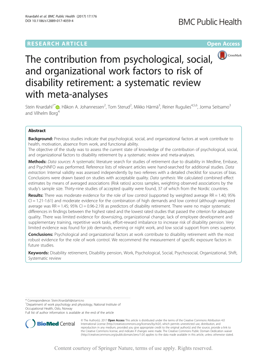 (PDF) The contribution from psychological, social, and ...