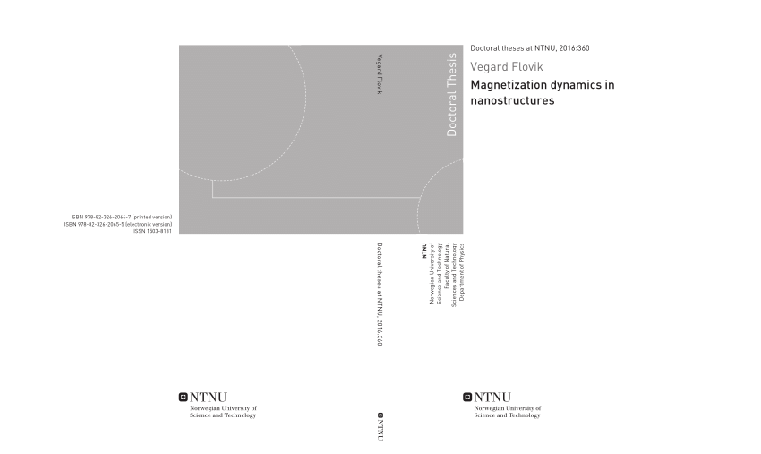 phd thesis on nanotechnology