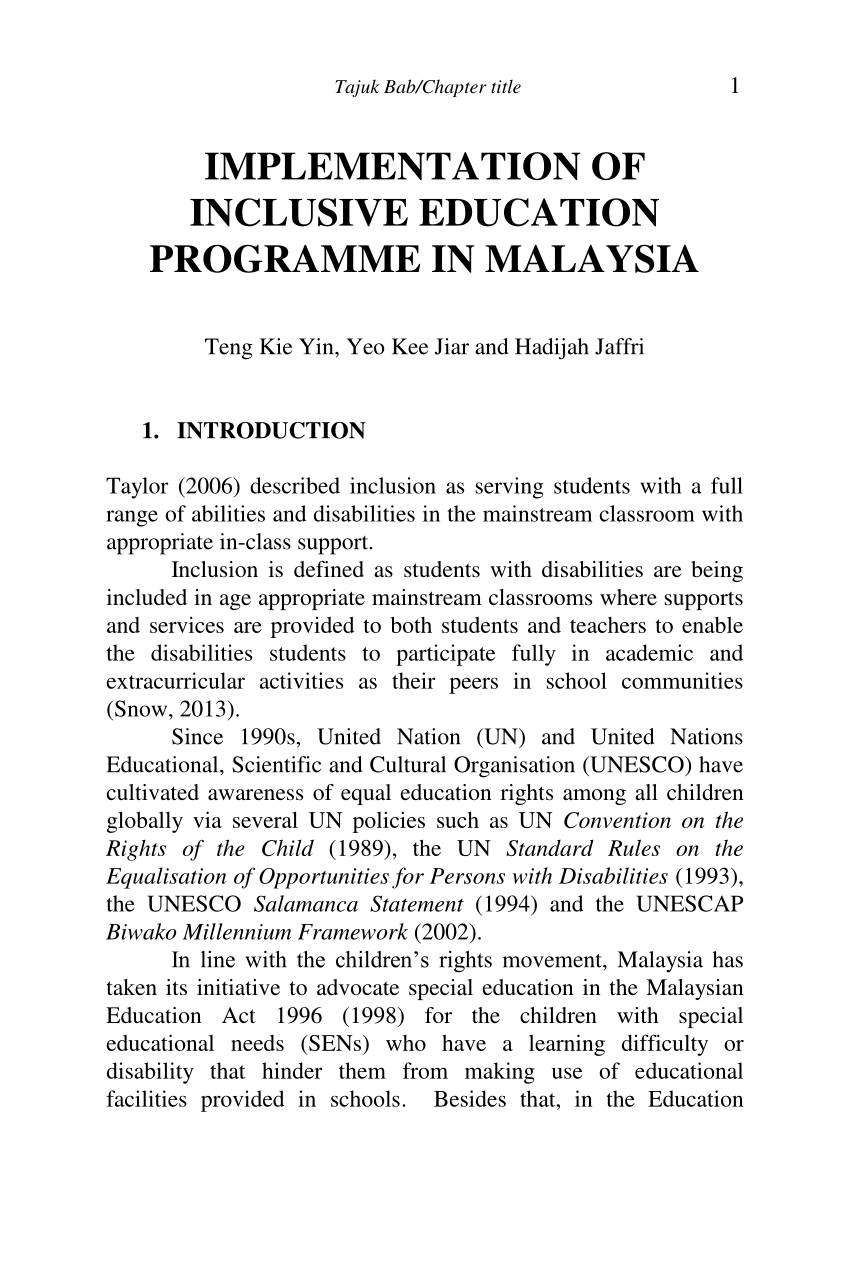 education in malaysia essay