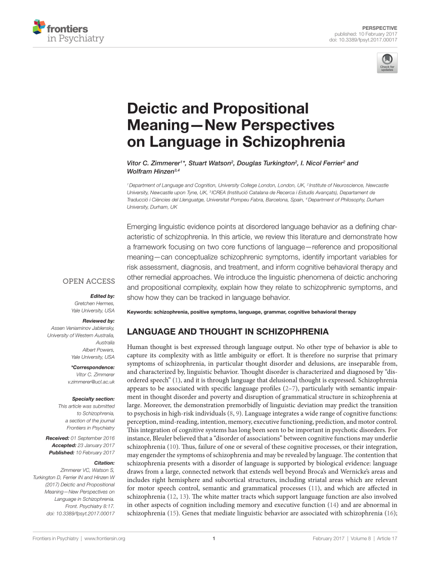 PDF) Deictic and propositional meaning — New perspectives on ...