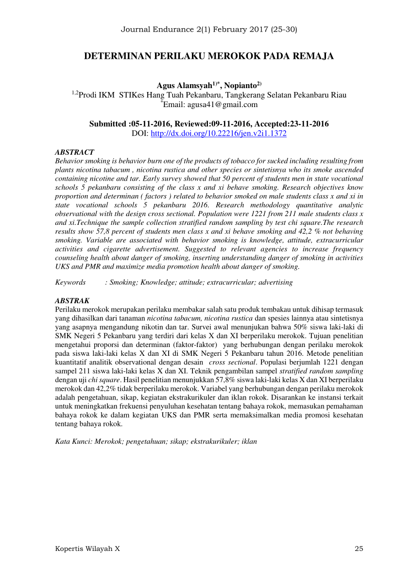 PDF DETERMINAN PERILAKU MEROKOK PADA REMAJA