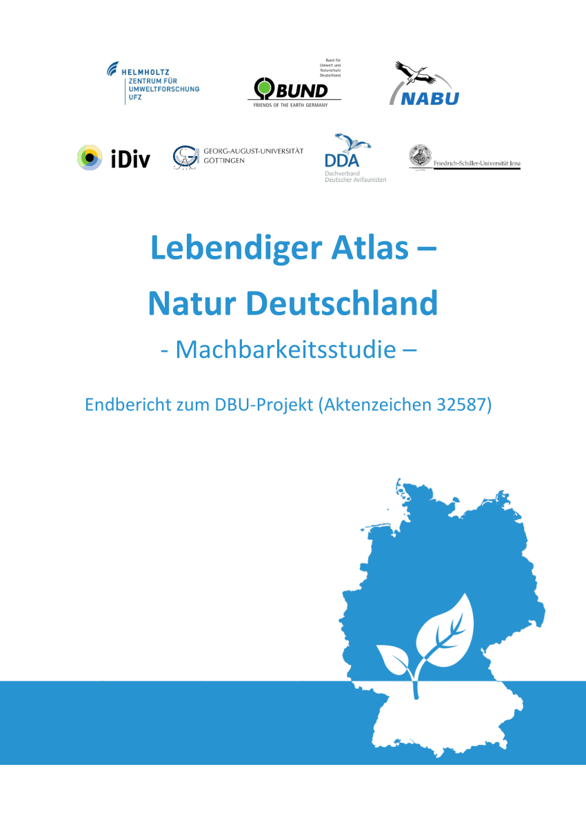 Pdf Lebendiger Atlas Natur Deutschland Machbarkeitsstudie