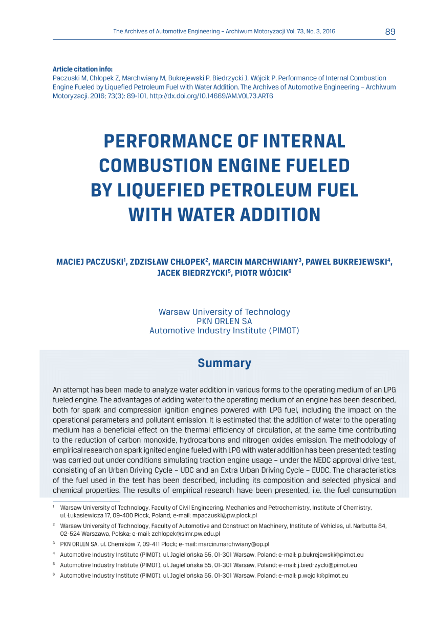 journals on ic engines pdf
