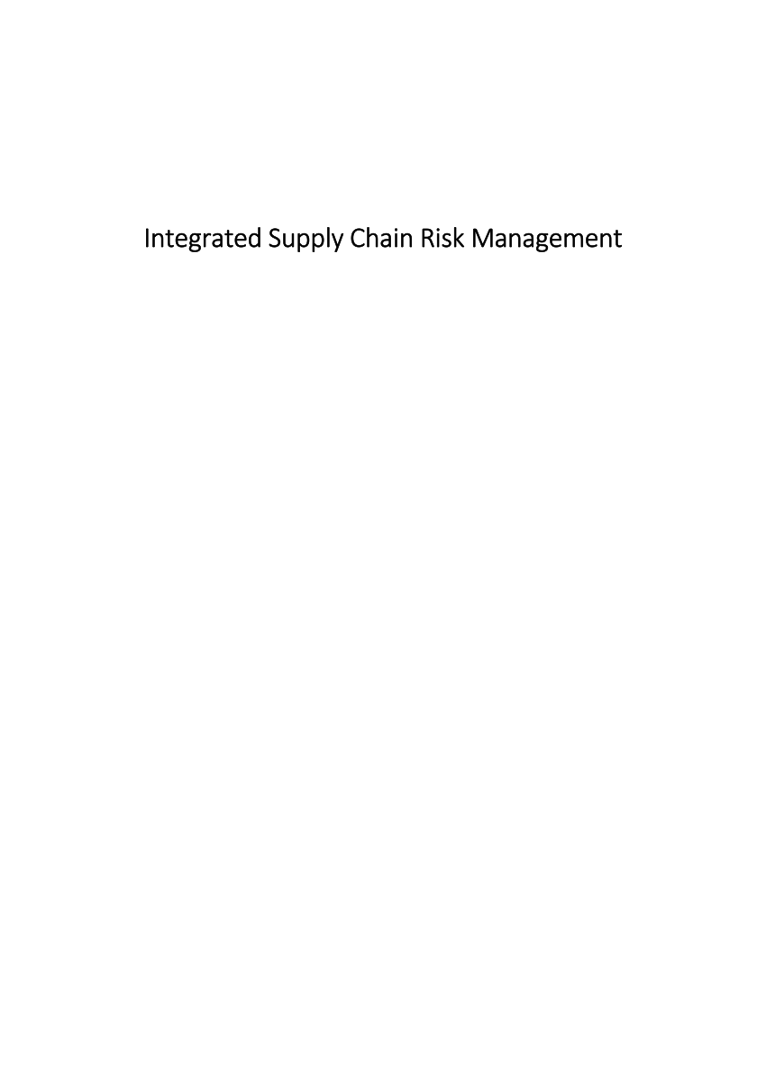 pdf-integrated-supply-chain-risk-management