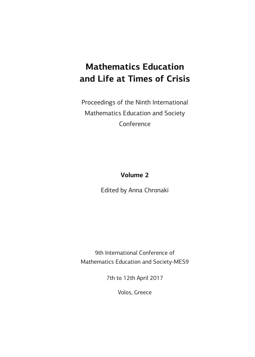 Mathematics, education, and society