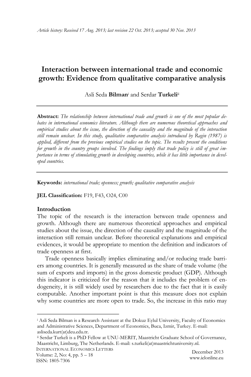 global trade research paper