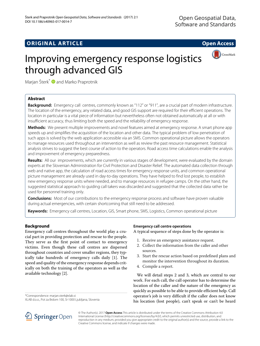 emergency logistics case study