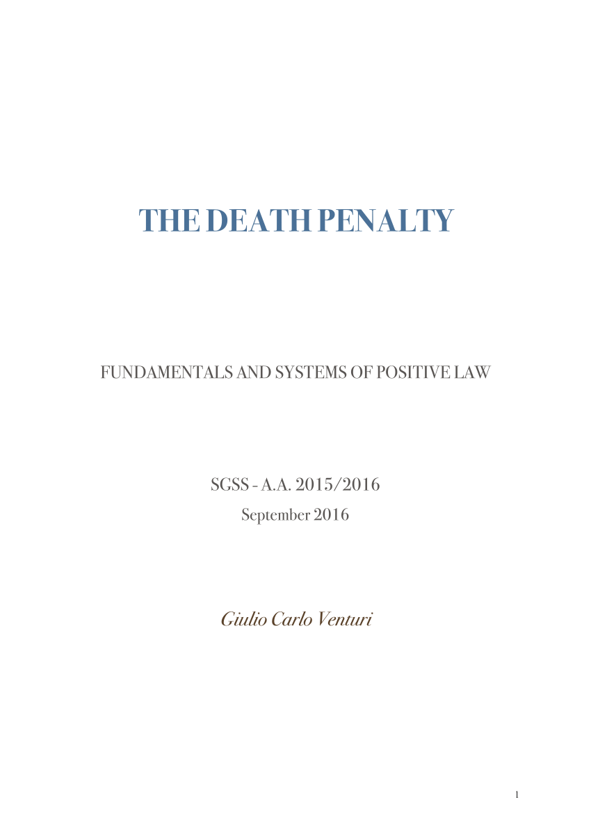 research papers on death penalty