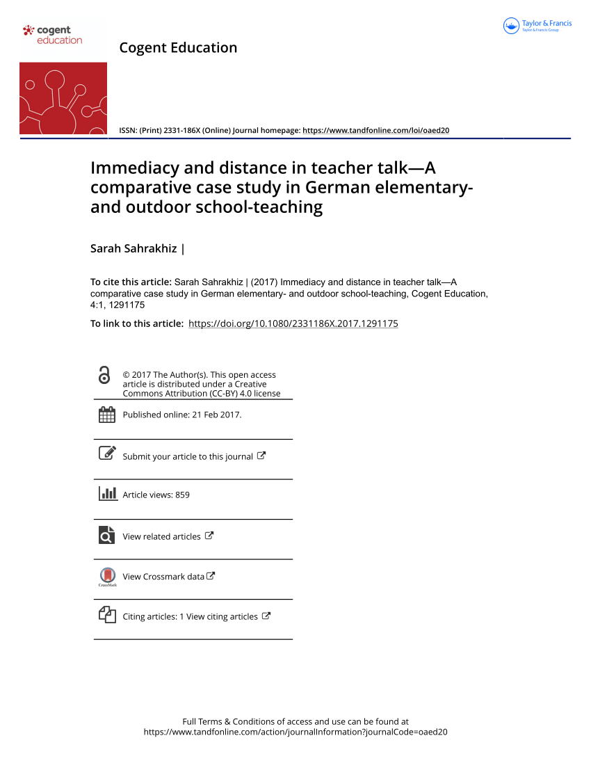 case study distance teaching