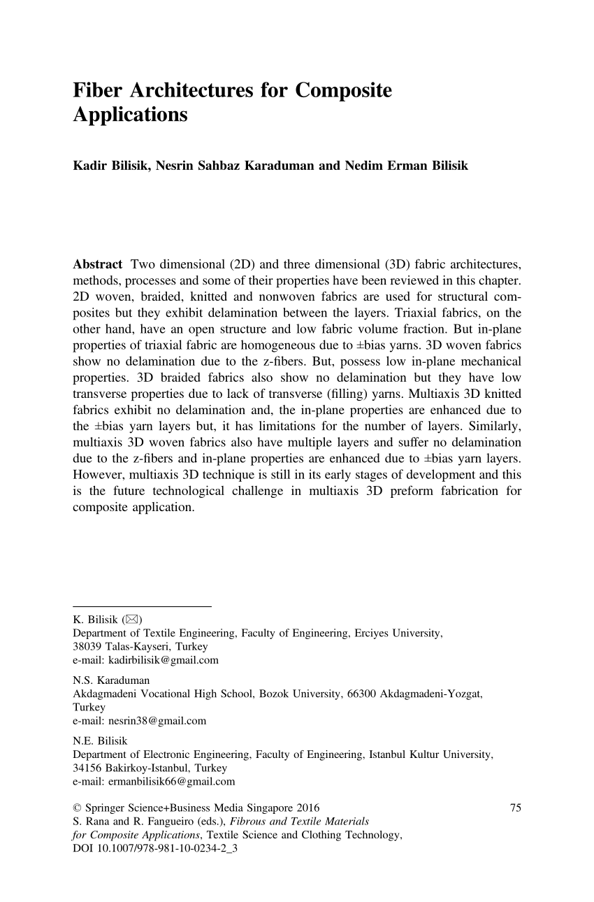 PDF) Fiber Architectures for Composite Applications