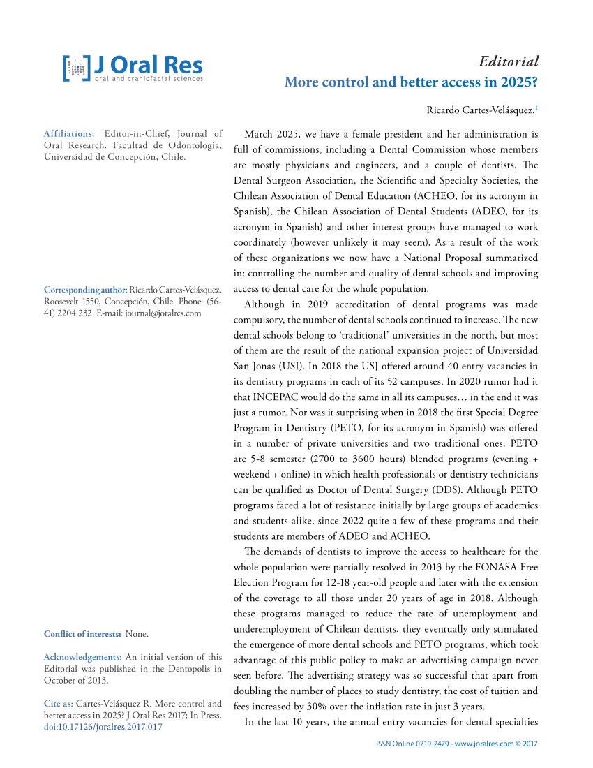 (PDF) More control and better access in 2025?