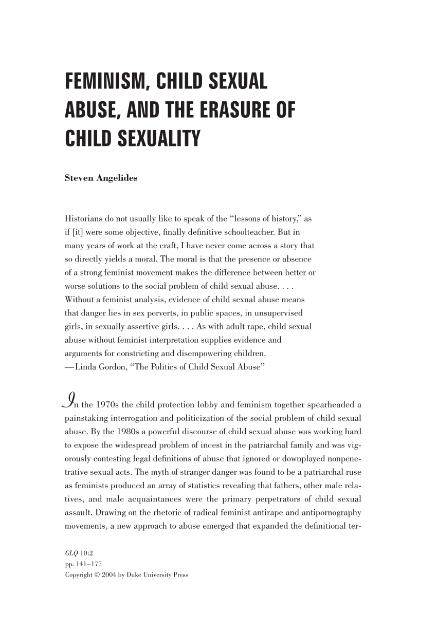 child sexual abuse essay