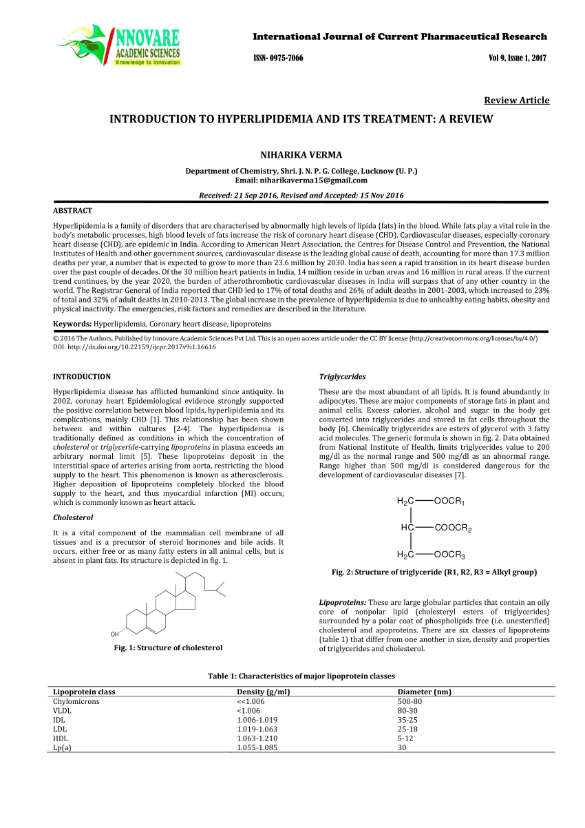 Hyperlipidemia Case Studies