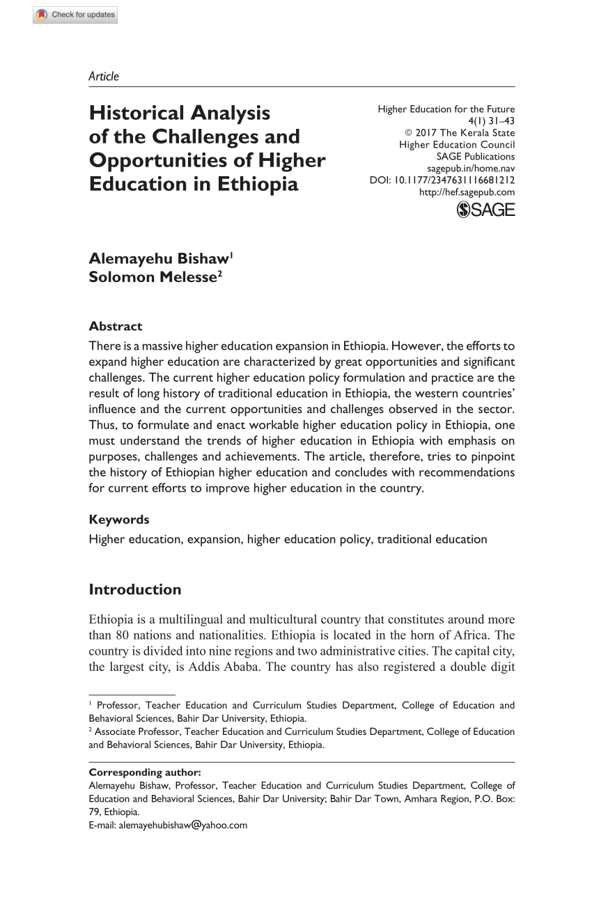 article review example in ethiopia pdf
