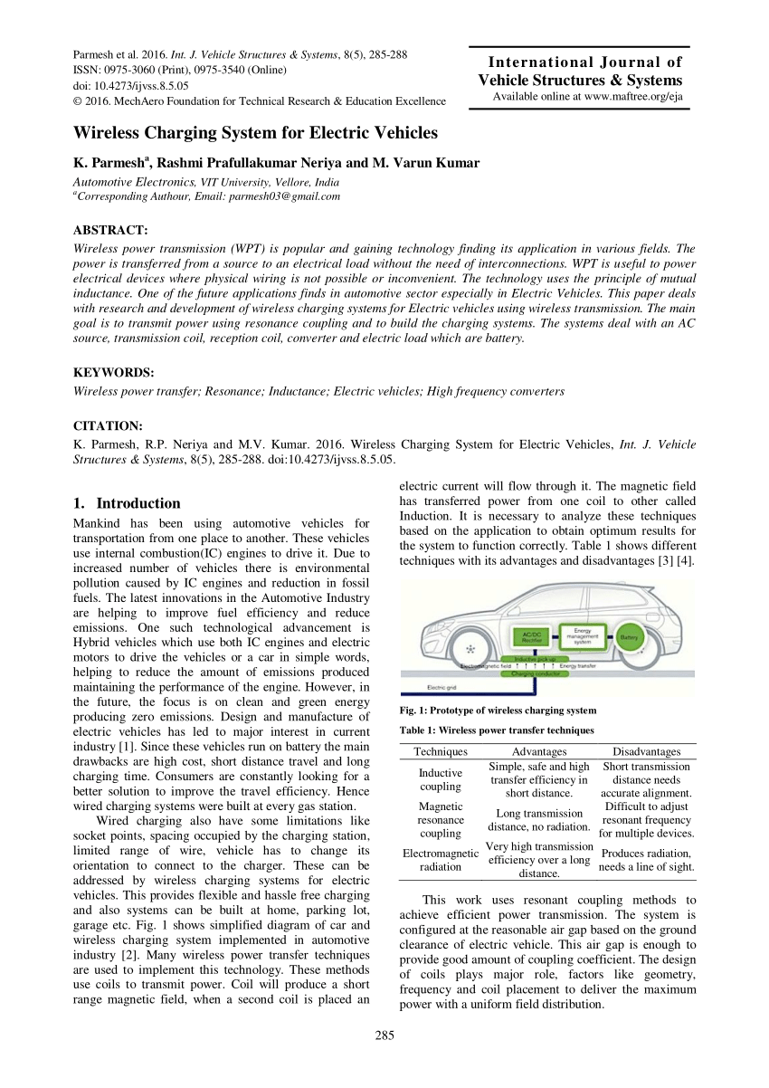 electric vehicle charging research paper