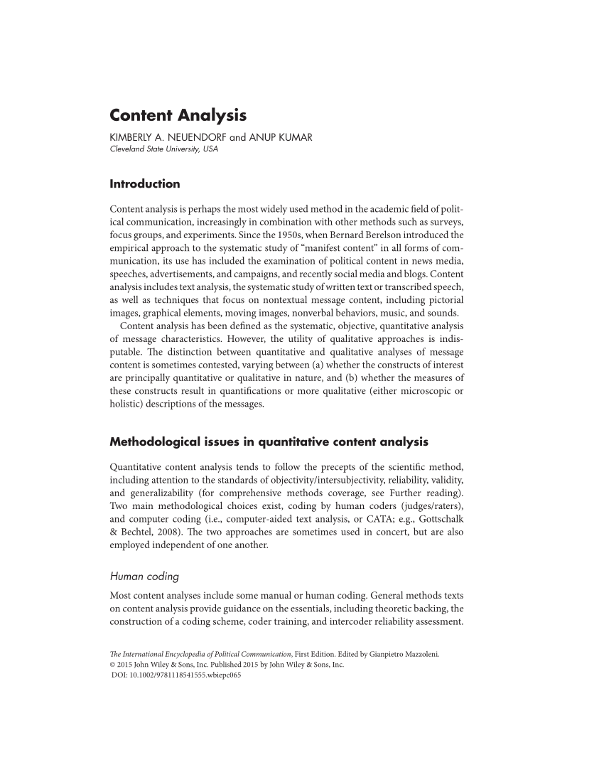 content analysis dissertation