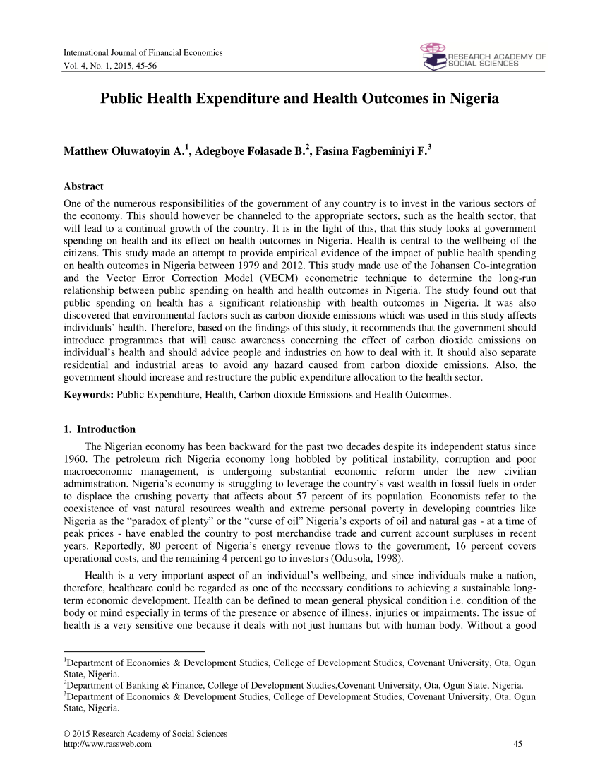 public health research topics in nigeria