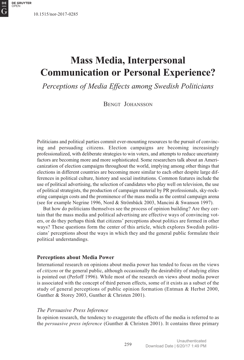research paper on interpersonal communication