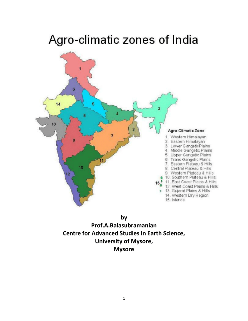 Horticulture zones of india pdf