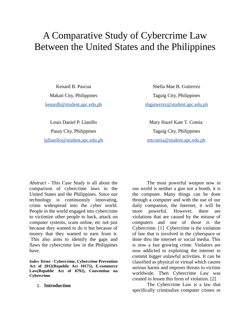cybercrime in the philippines research paper