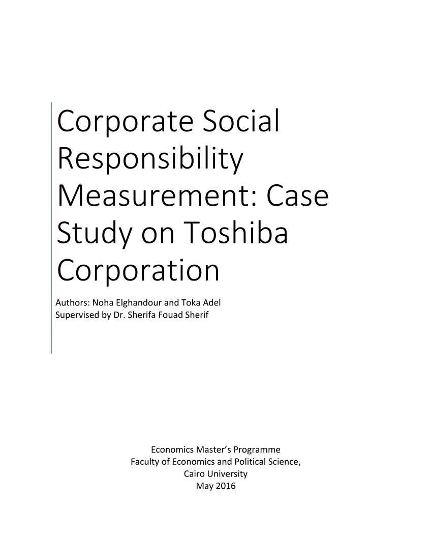 case study corporate social responsibility