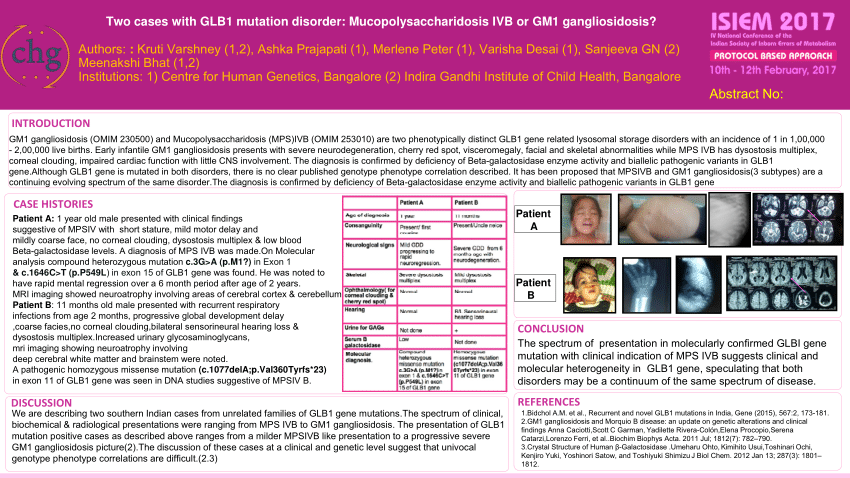 (PDF) Two cases with GLB1 mutation disorder: Mucopolysaccharidosis IVB ...