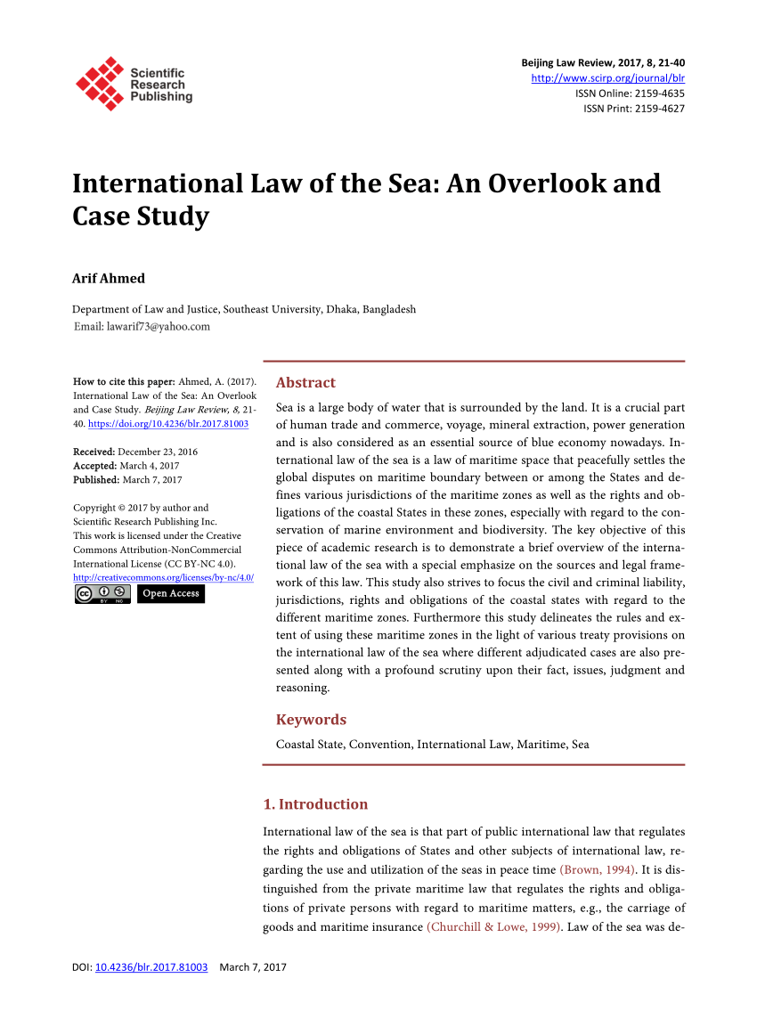 law of the sea thesis