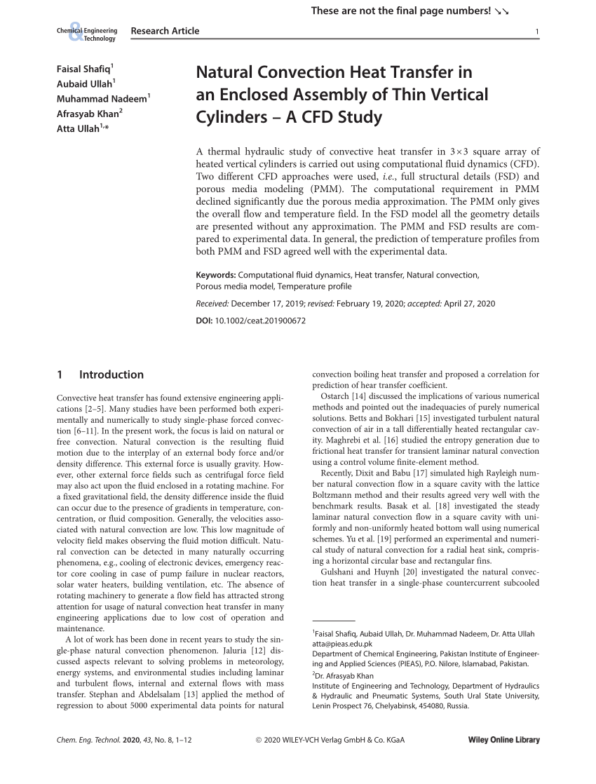 literature review on natural convection