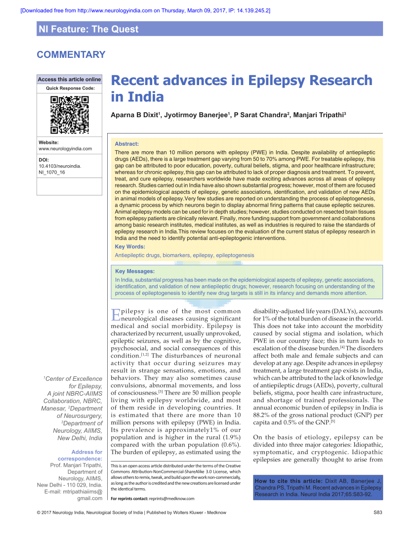 research studies on epilepsy