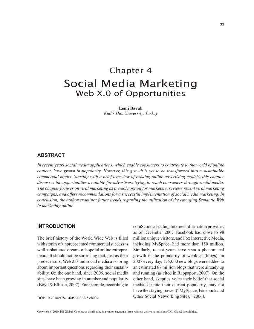 social media marketing research paper 2022