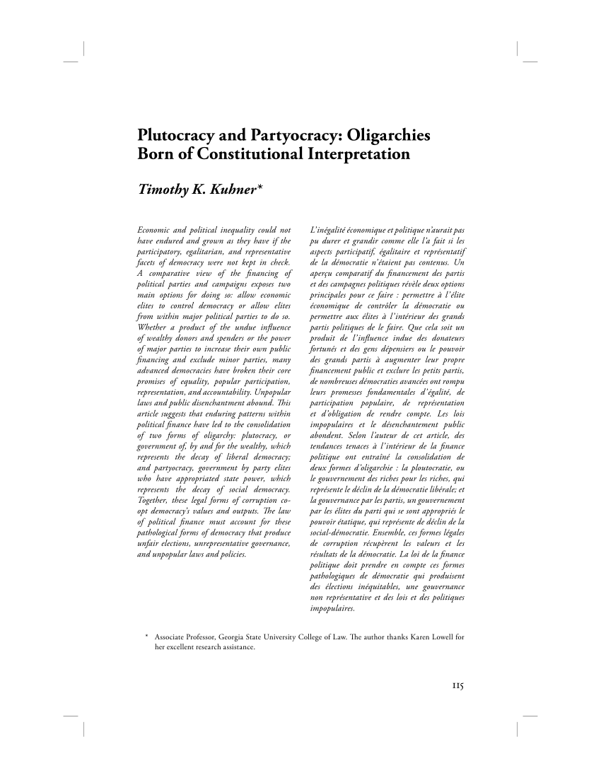 pdf-plutocracy-and-partyocracy-oligarchies-born-of-constitutional-interpretation