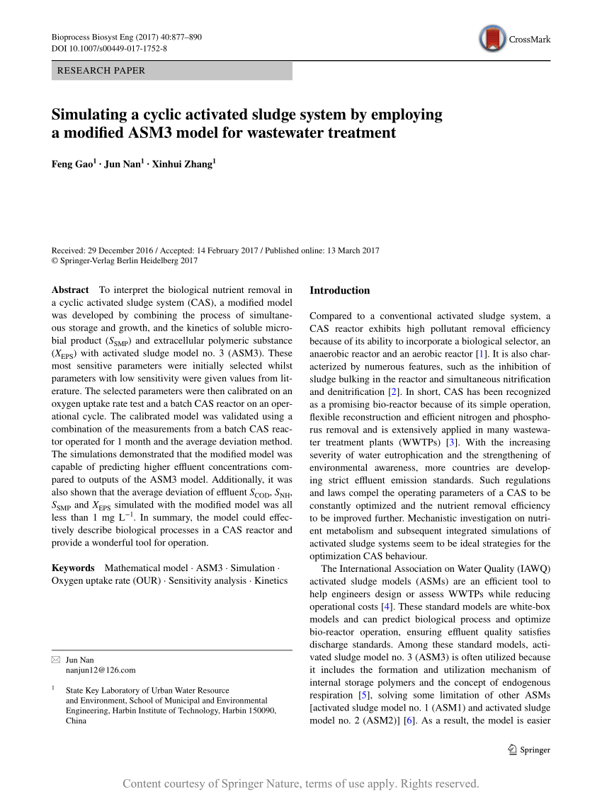 Stoichiometric And Composition Matrixes Of The Modified Asm3 Download Table