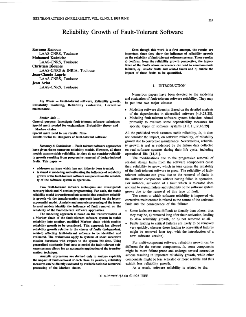 pdf-reliability-growth-of-fault-tolerant-software