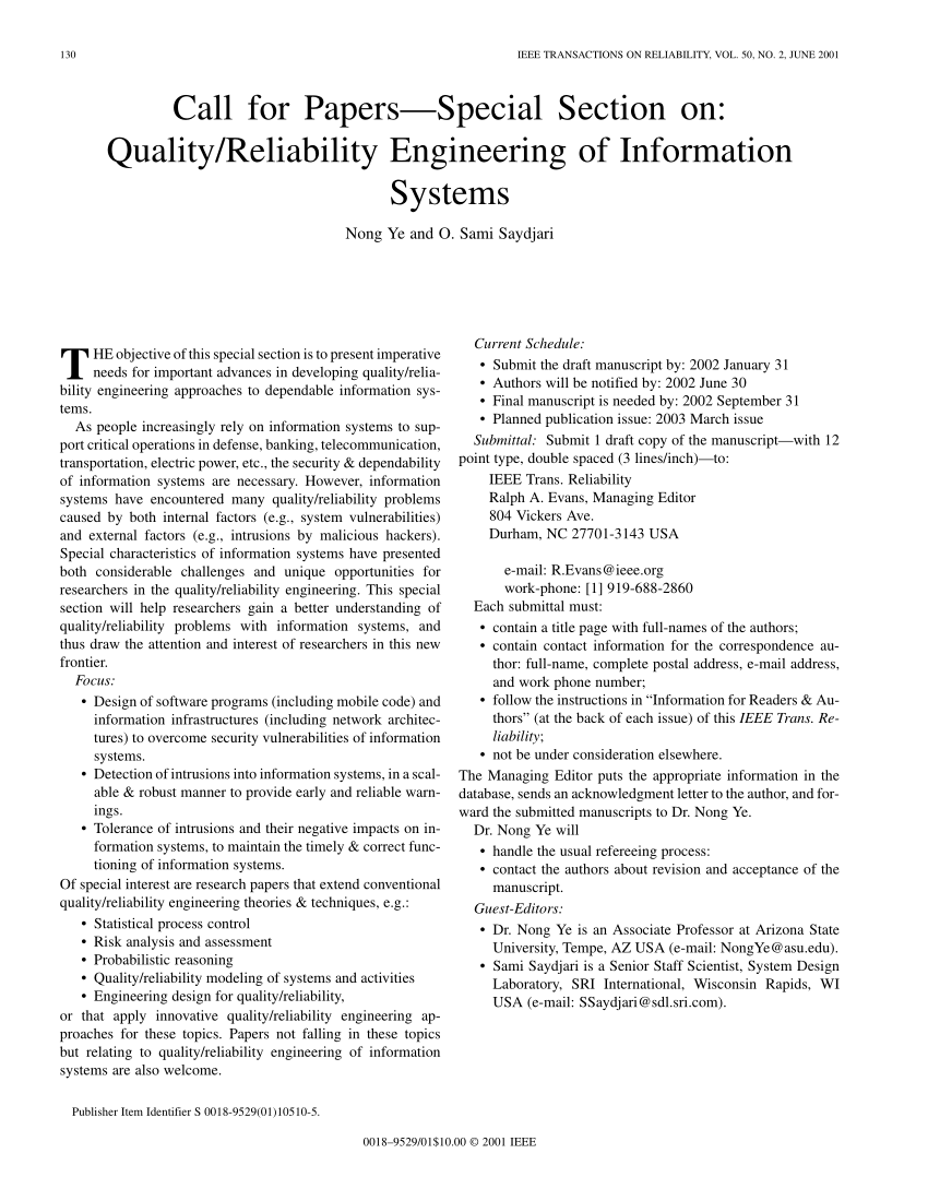 Research paper on internal service quality