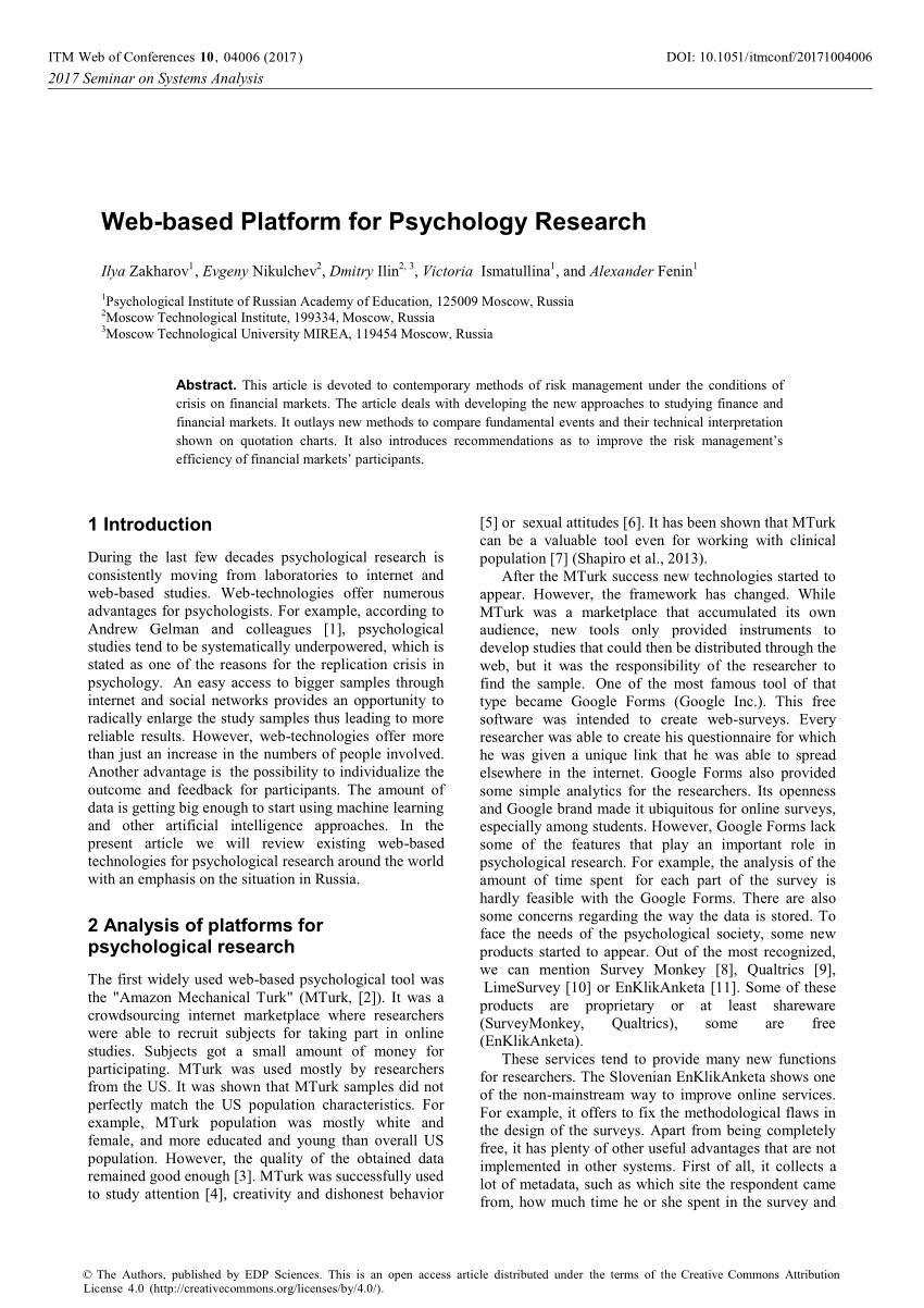 research papers in psychology pdf
