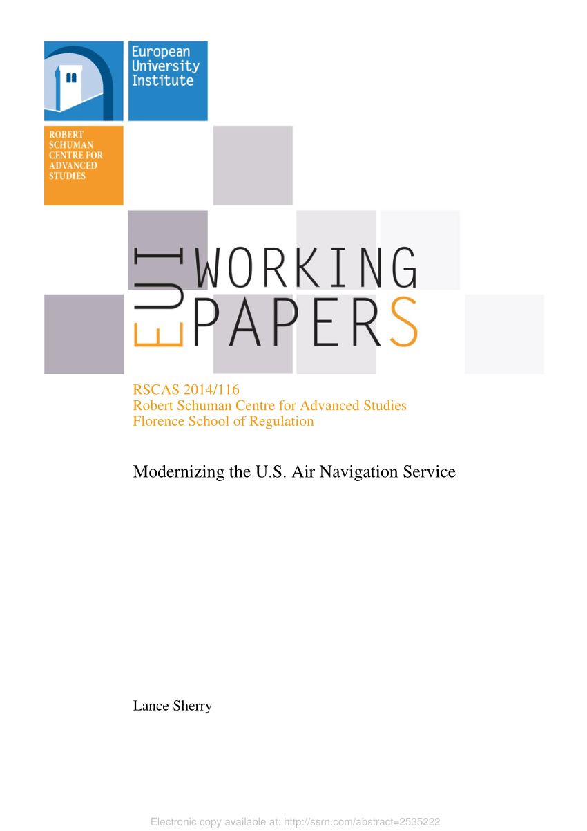 (PDF) Modernizing the U.S. Air Navigation Service