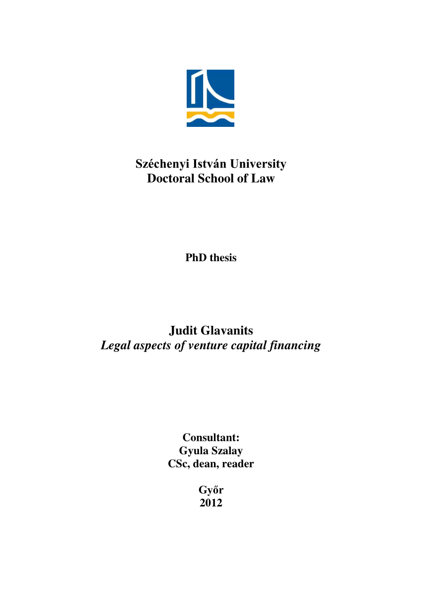 phd thesis on capital markets
