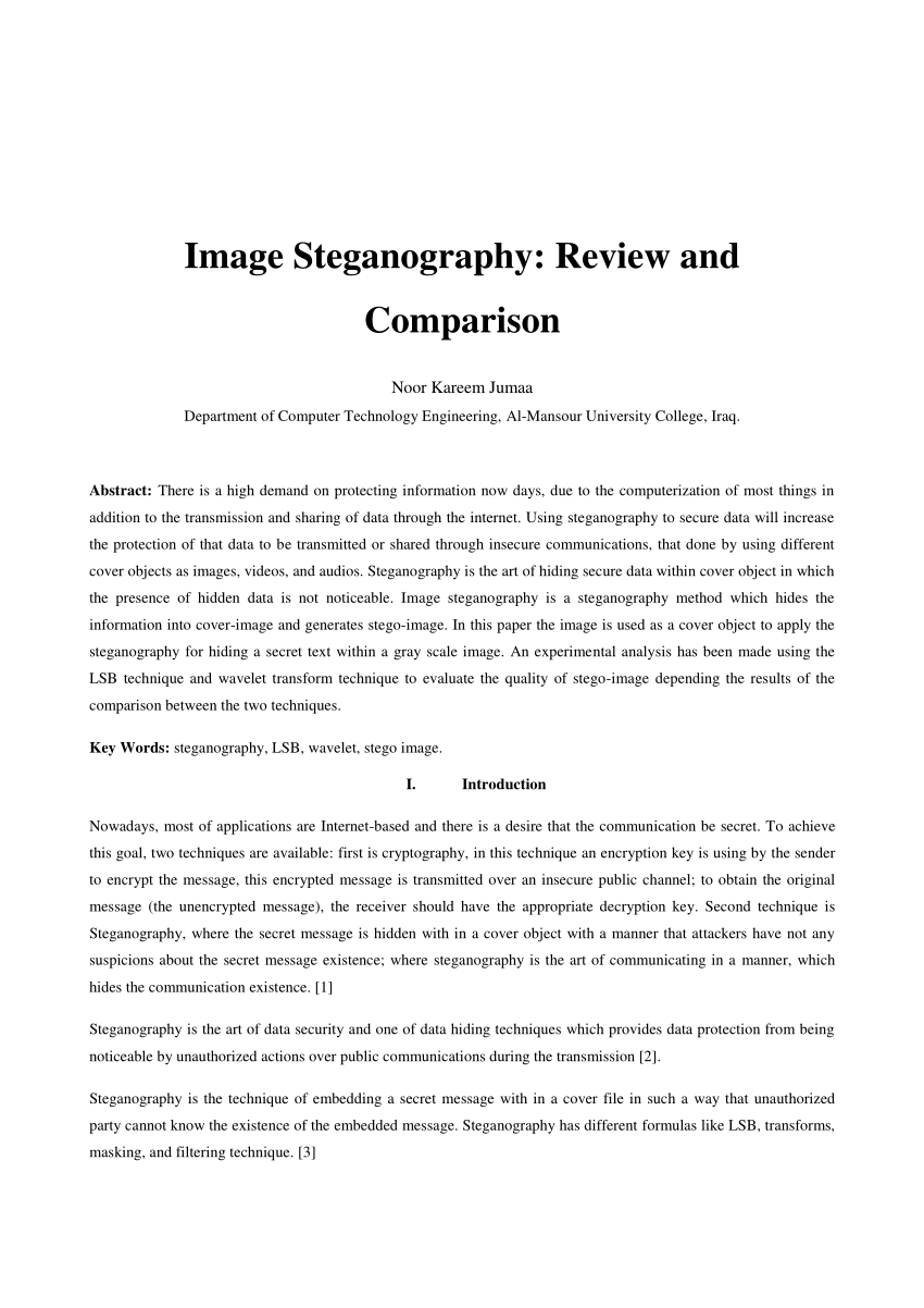 research on steganography pdf