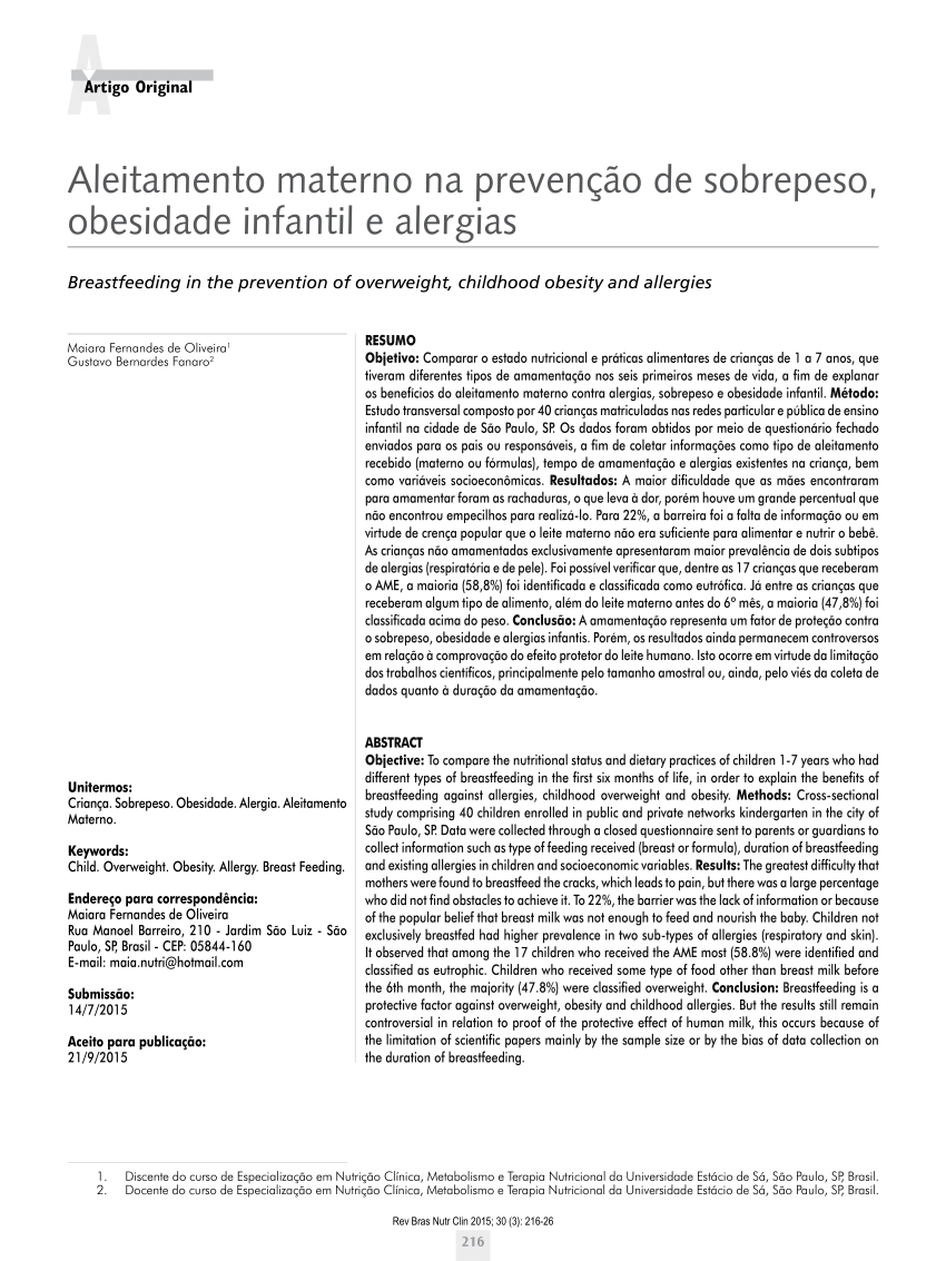 SciELO - Brasil - Promoção ao Aleitamento Materno nos Centros de Educação  Infantil do município de São Paulo Promoção ao Aleitamento Materno nos  Centros de Educação Infantil do município de São Paulo