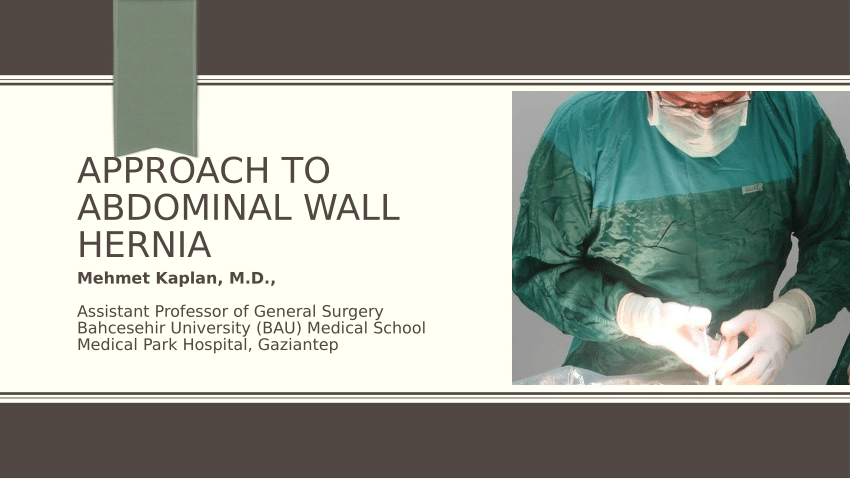 Pdf Approach To Abdominal Wall Hernia