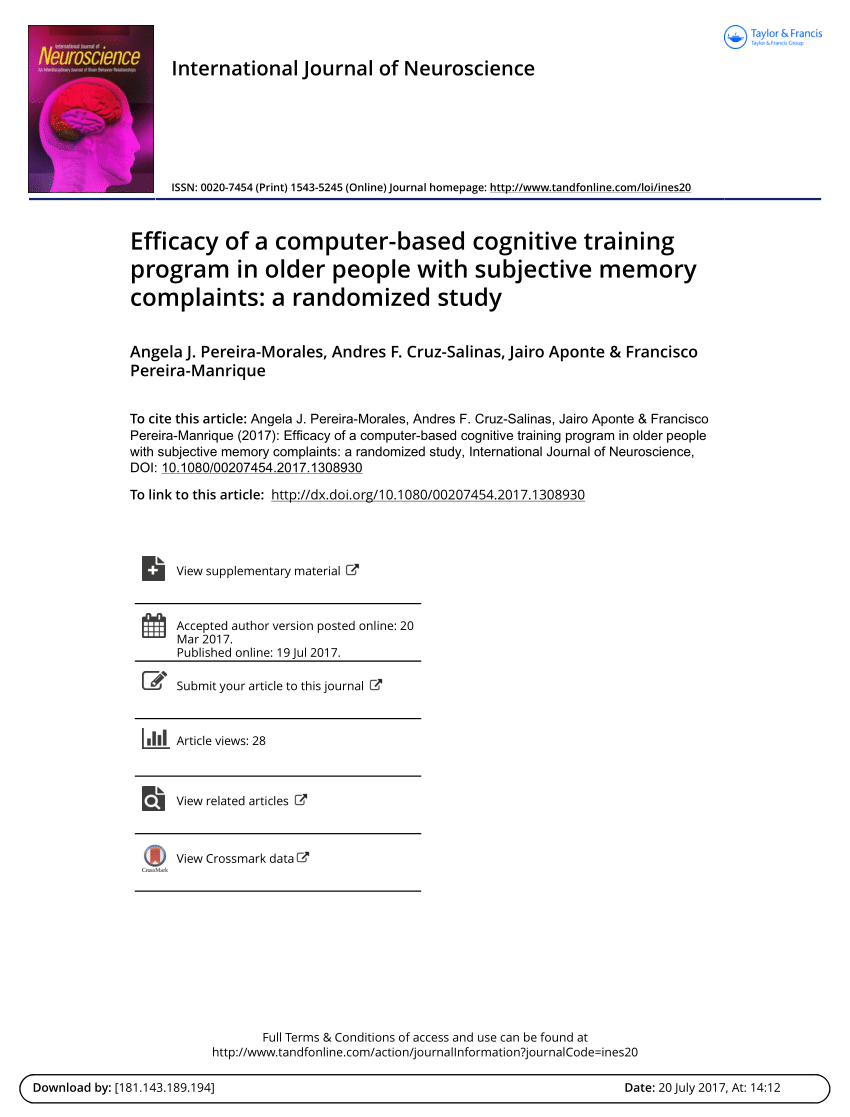 Computerized Workout Program