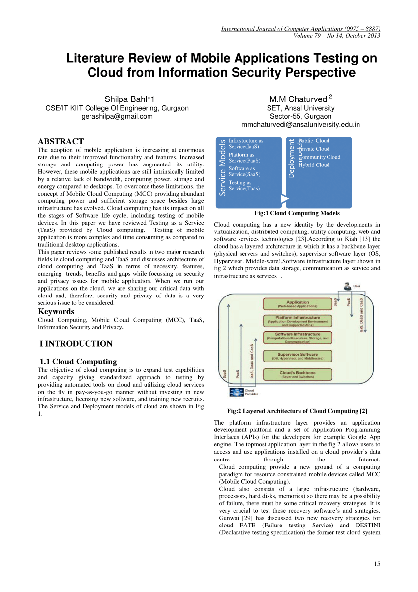 literature review of mobile service provider